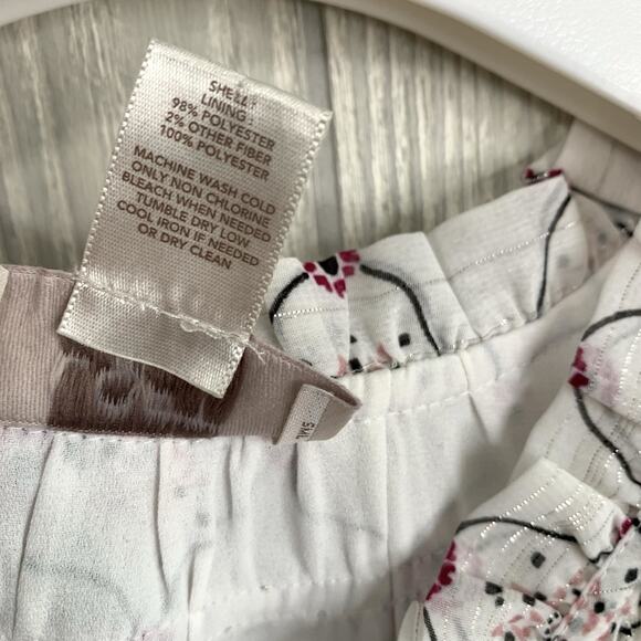 LOFT White Print Shimmer Tank SP - Picture 3 of 5